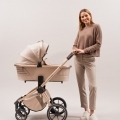 MUUVO Kočík kombinovaný Quick Boho Brown set 2v1 + KIDDY Evoluna i-size 2 + základňa