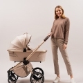 MUUVO Kočík kombinovaný Quick Boho Brown set 2v1 + KIDDY Evoluna i-size 2 + základňa