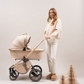 MUUVO Kočík kombinovaný Quick Boho Beige set 2v1 + KIDDY Evoluna i-size 2 + základňa