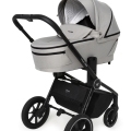 MUUVO Kočík kombinovaný Quick 4.0 Steel grey set 2v1 + KIDDY Evoluna i-size 2 + základňa