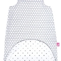 MOTHERHOOD Vak na spanie mušelínový 2v1 Zip a Round Grey Classics 3-18 m 0,5 tog