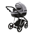 ADAMEX Kočík kombinovaný Quantum Special Edition Grey/Silver + KIDDY Evoluna i-size 2 + základňa