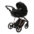 ADAMEX Kočík kombinovaný Quantum Special Edition Black/Rosegold + KIDDY Evoluna i-size 2,základňa