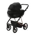 ADAMEX Kočík kombinovaný Quantum Special Edition Black/Rosegold + KIDDY Evoluna i-size 2,základňa