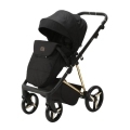 ADAMEX Kočík kombinovaný Quantum Special Edition Black/Gold + KIDDY Evoluna i-size 2 + základňa