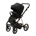 ADAMEX Kočík kombinovaný Quantum Special Edition Black/Gold + KIDDY Evoluna i-size 2 + základňa