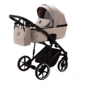 ADAMEX Kočík kombinovaný Mobi New Lux Beige + KIDDY Evoluna i-size 2 + základňa