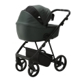 ADAMEX Kočík kombinovaný Blanc Standard Dark green + KIDDY Evoluna i-size 2 + základňa