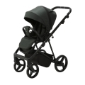 ADAMEX Kočík kombinovaný Blanc Standard Dark green + KIDDY Evoluna i-size 2 + základňa