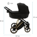 ADAMEX Kočík kombinovaný Belissa Special Edition Grey/Silver + KIDDY Evoluna i-size 2 + základňa