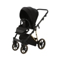 ADAMEX Kočík kombinovaný Belissa Special Edition Black/Gold + KIDDY Evoluna i-size 2 + základňa