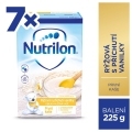 7x NUTRILON Pronutra Prvá mliečna kaša ryžová s príchuťou vanilky od uk. 4. mesiaca 225 g