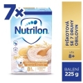 7x NUTRILON Pronutra piškótová mliečna kaša so 7 druhmi obilnín od uk. 8. mesiaca 225 g