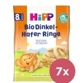 7x HiPP BIO Špaldové-ovsené prstienky od 8. mesiaca, 30 g