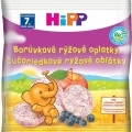 7x HiPP BIO Čučoriedkové ryžové oplátky pre deti 30 g