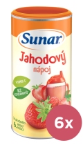 6x SUNAR Nápoj rozpustný jahodový 200 g