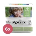 6x MOLTEX Pure&Nature Plienky jednorazové 4 Maxi (7-18 kg) 29 KS - ECONOMY PACK