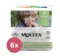 6x MOLTEX Pure&Nature Plienky jednorazové 4 Maxi (7-18 kg) 29 KS - ECONOMY PACK