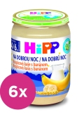 6x HiPP BIO Kaša Mliečna Na dobrú noc krupicová s banánom 190 g