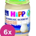 6x HiPP BIO Kaša Mliečna Na dobrú noc krupicová 190 g