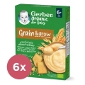 6x GERBER Organic Kaša nemliečna s príchuťou sušienky 200 g​