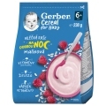 6x GERBER Kaša mliečna cereal malinová Dobrú noc 230 g