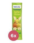 6x BEBIVITA Ovocná tyčinka jablko a hruška 25 g