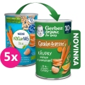 5x GERBER Organic chrumky s mrkvou a pomarančom 35 g​