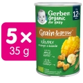 5x GERBER Organic chrumky s mangom a banánom 35 g​