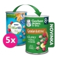 5x GERBER Organic chrumky s malinami a banánom 35 g​