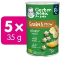 5x GERBER Organic chrumky banánové 35 g