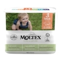 4x MOLTEX Pure & Nature Plienky jednorazové 3 Midi (4-9 kg) 33 ks - ECONOMY PACK