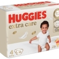 4x HUGGIES® Plienky jednorázové Extra Care 4 (8-14 kg) 33 ks