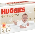 4x HUGGIES® Plienky jednorázové Extra Care 3 (6-10 kg) 40 ks