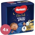 4x HUGGIES® Elite Soft Pants OVN Nohavičky plienkové jednorazové 4 (9-14 kg) 19 ks