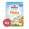 4x HOLLE Bio minis banánovo-pomarančové 100 g