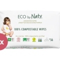 4x ECO BY NATY Sensitive Vlhčené obrúsky bez vôně 56 ks