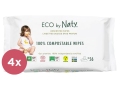 4x ECO BY NATY Sensitive Vlhčené obrúsky bez vôně 56 ks