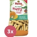 3x HOLLE Detské Bio Happy tyčinky tekvica-rozmarín, 100 g (3+)