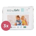 3x ECO BY NATY Plienky jednorazové 3 (4-9 kg) 30 ks