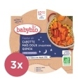 3x BABYBIO Večerné menu mrkva a sladká kukurica s quinoa 230 g