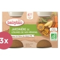 3x BABYBIO Príkrm zeleninová zmes 2x 130 g