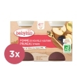 3x BABYBIO Príkrm jablko slivka 2x 130 g