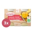 3x BABYBIO Príkrm jablko mango 2x 130 g