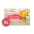 3x BABYBIO Príkrm jablko mango 2x 130 g