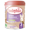 3x BABYBIO OPTIMA 3 Croissance dojčenské bio mlieko 800 g