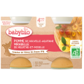 3x BABYBIO Mirabelky jablko 2x130 g