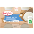 3x BABYBIO Brassé z francúzskeho mlieka natur 2x 130 g