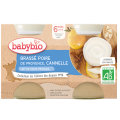 3x BABYBIO Brassé hruška škorice 2x 130 g