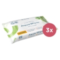 3x AQUA WIPES Obrúsky 100% rozložitelné, 99% vody, 3x56 ks = 168 ks